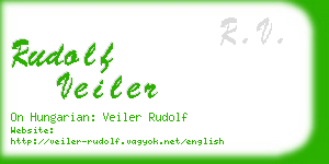 rudolf veiler business card